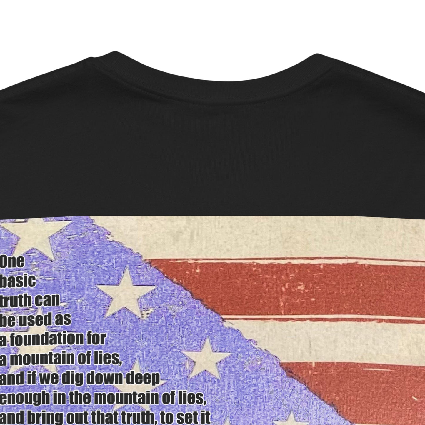 ONE BASIC TRUTH Flag Tee (2-Sided + Sleeve Print)