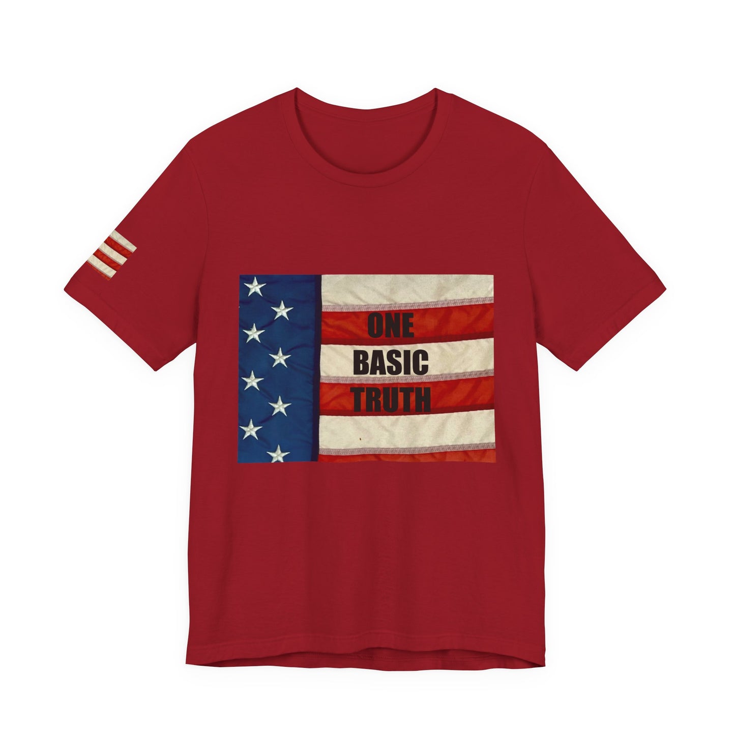 ONE BASIC TRUTH Flag Tee (2-Sided + Sleeve Print)