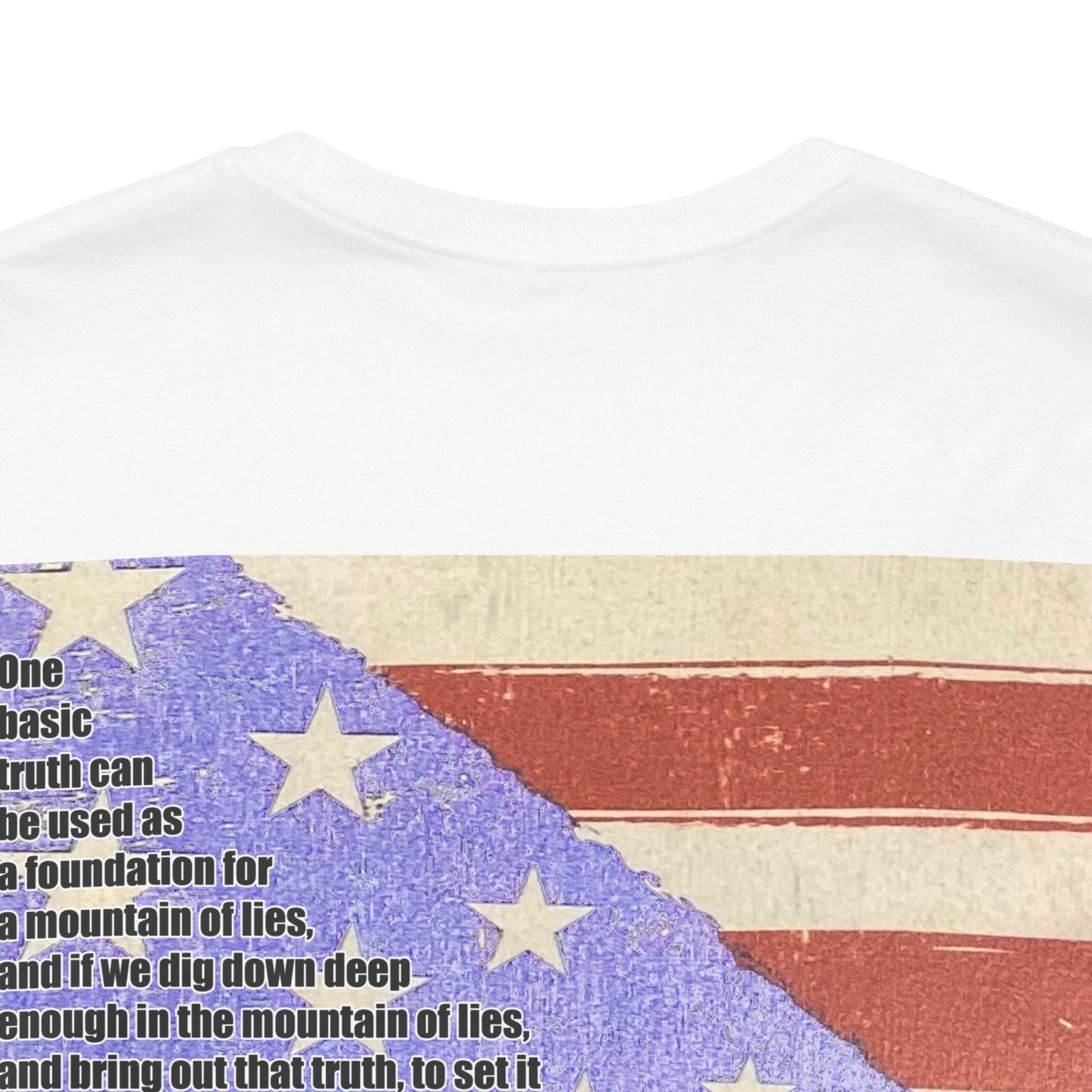 ONE BASIC TRUTH Flag Tee (2-Sided + Sleeve Print)